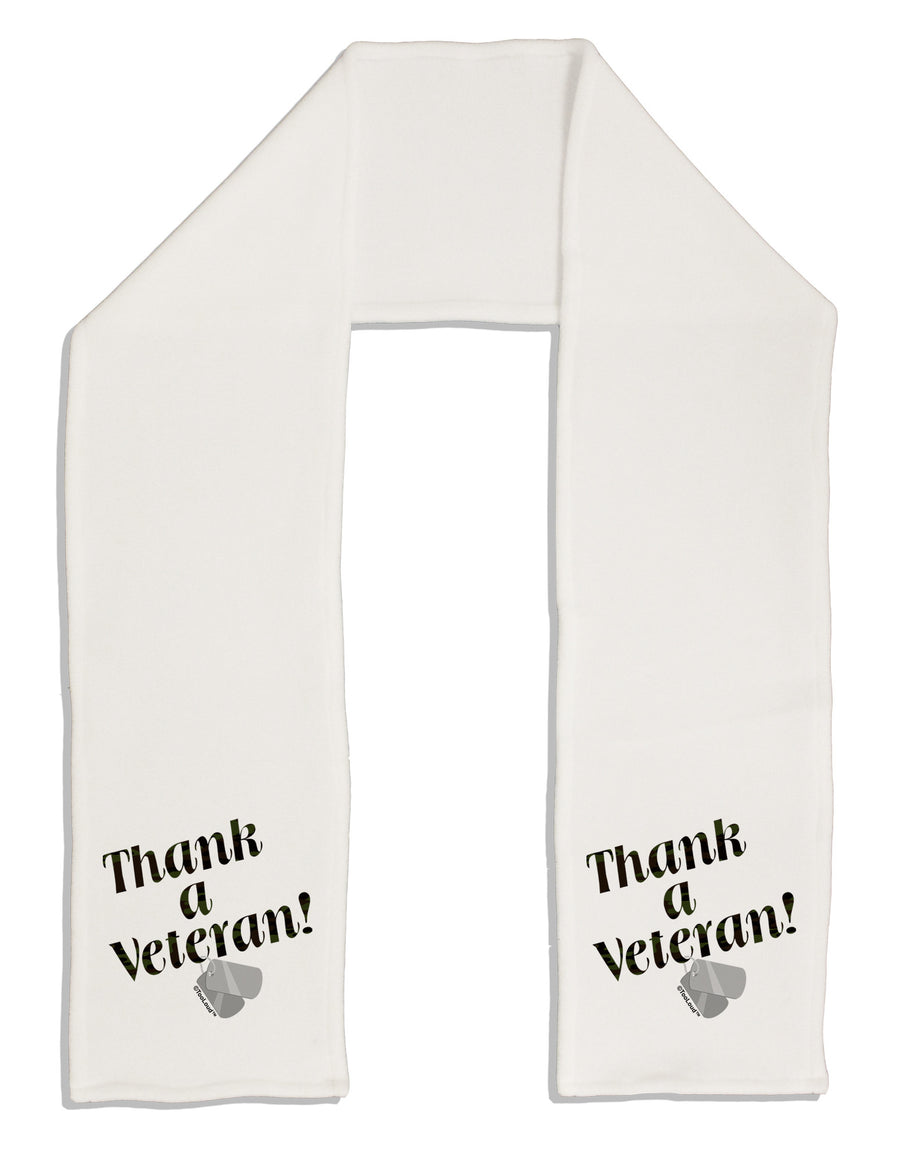 Thank A Veteran Adult Fleece 64&#x22; Scarf-TooLoud-White-One-Size-Adult-Davson Sales