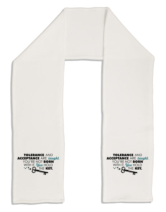 Tolerance And Acceptance Adult Fleece 64&#x22; Scarf-TooLoud-White-One-Size-Adult-Davson Sales