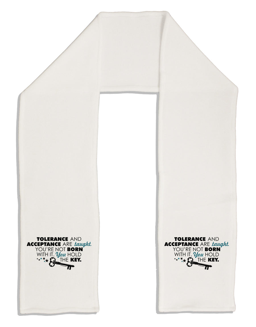 Tolerance And Acceptance Adult Fleece 64&#x22; Scarf-TooLoud-White-One-Size-Adult-Davson Sales