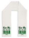 Kiss Me I'm Irish-ish Adult Fleece 64&#x22; Scarf-TooLoud-White-One-Size-Adult-Davson Sales