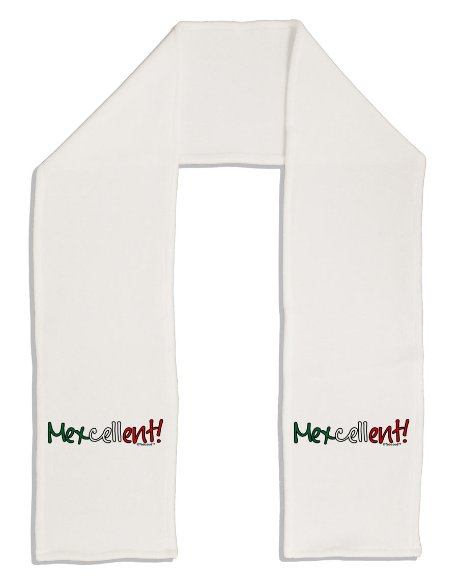 Mexcellent Flag Color - Cinco De Mayo Adult Fleece 64" Scarf-TooLoud-White-One-Size-Adult-Davson Sales