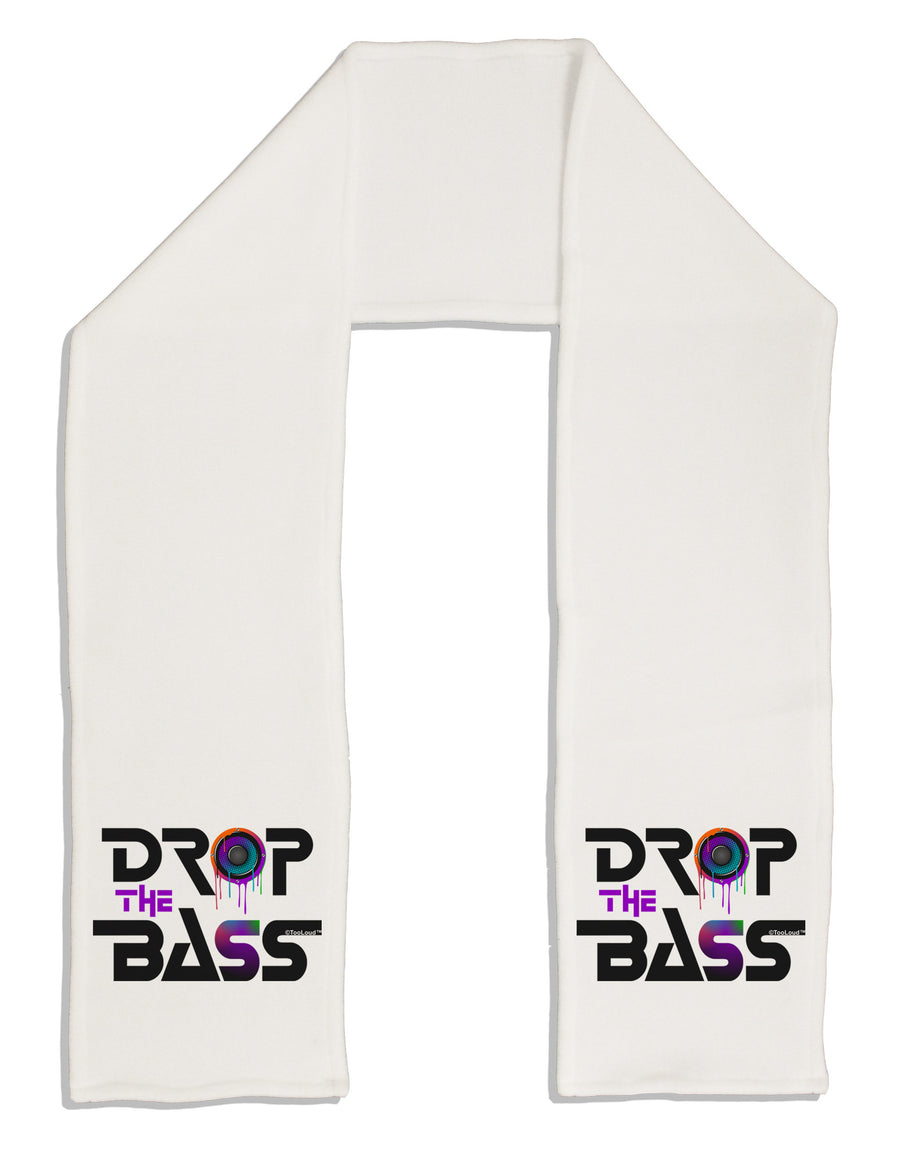 Drop The Bass - Drips Speaker Adult Fleece 64&#x22; Scarf-TooLoud-White-One-Size-Adult-Davson Sales