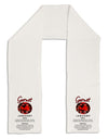 Birthstone Garnet Adult Fleece 64&#x22; Scarf-TooLoud-White-One-Size-Adult-Davson Sales