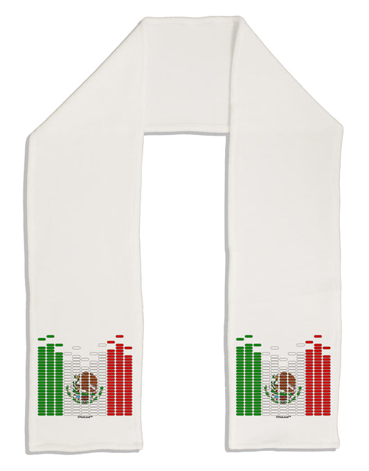 Mexican Flag Levels - Cinco De Mayo Adult Fleece 64" Scarf-TooLoud-White-One-Size-Adult-Davson Sales