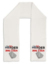 Heroes Dog Tags Adult Fleece 64&#x22; Scarf-TooLoud-White-One-Size-Adult-Davson Sales