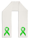 Lyme Disease Awareness Ribbon - Lime Green Adult Fleece 64&#x22; Scarf-TooLoud-White-One-Size-Adult-Davson Sales