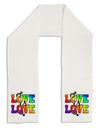 Love Is Love Gay Pride Adult Fleece 64&#x22; Scarf-TooLoud-White-One-Size-Adult-Davson Sales