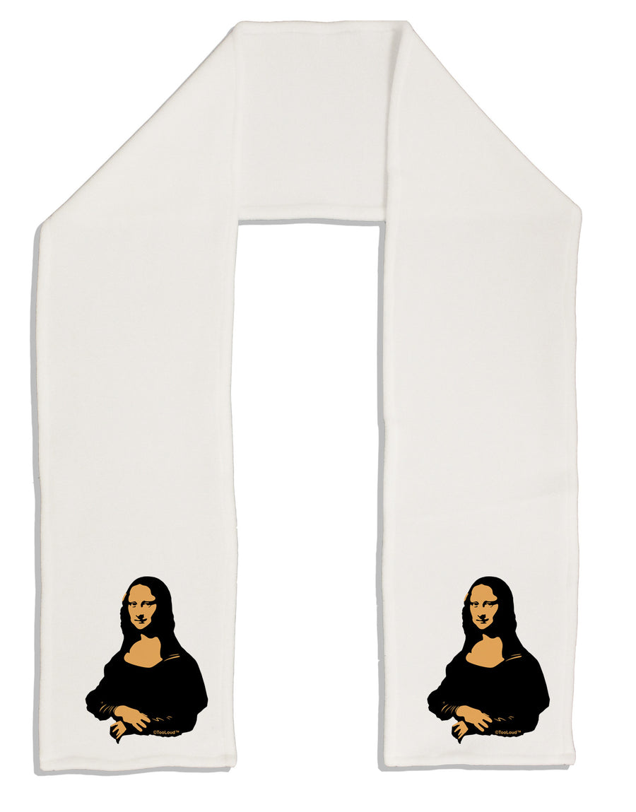 Mona Cutout Adult Fleece 64&#x22; Scarf-TooLoud-White-One-Size-Adult-Davson Sales