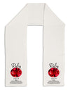 Birthstone Ruby Adult Fleece 64&#x22; Scarf-TooLoud-White-One-Size-Adult-Davson Sales