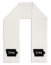 Iowa - United States Shape Adult Fleece 64&#x22; Scarf by TooLoud-TooLoud-White-One-Size-Adult-Davson Sales