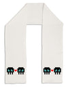 8-Bit Skull Love - Boy and Boy Adult Fleece 64&#x22; Scarf-TooLoud-White-One-Size-Adult-Davson Sales