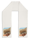 Montezuma Castle Artwork Adult Fleece 64&#x22; Scarf-TooLoud-White-One-Size-Adult-Davson Sales