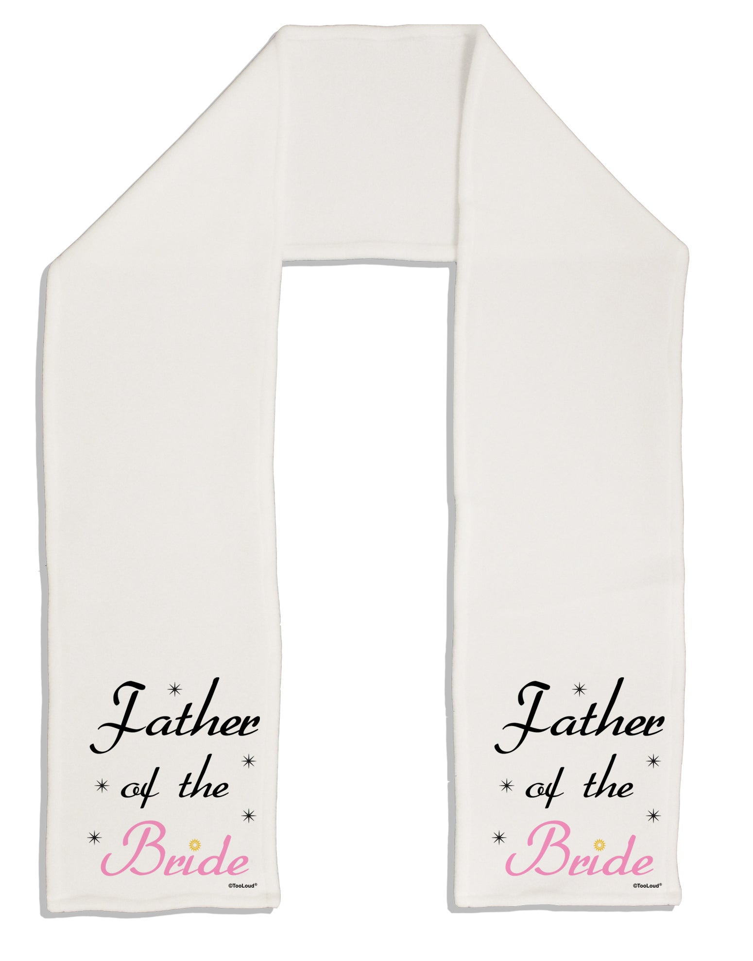 Father of the Bride wedding Adult Fleece 64&#x22; Scarf by TooLoud-TooLoud-White-One-Size-Adult-Davson Sales