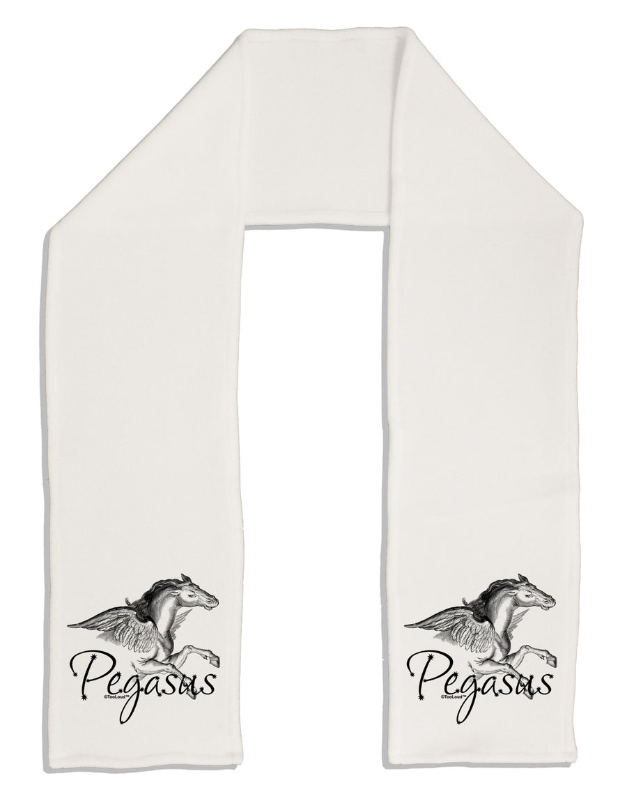 Pegasus Illustration Adult Fleece 64&#x22; Scarf-TooLoud-White-One-Size-Adult-Davson Sales