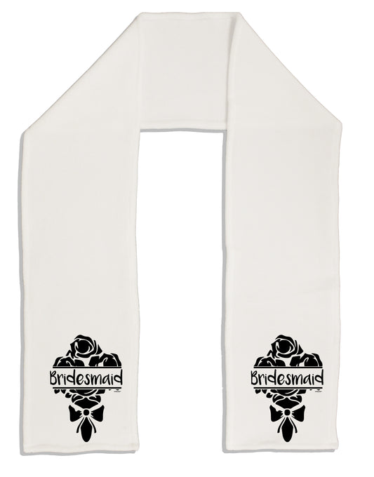 TooLoud Bridesmaid Bouquet Silhouette Adult Fleece 64 Inch Scarf-Scarves-TooLoud-White-One-Size-Adult-Davson Sales