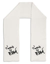 Twerk To EDM BnW Adult Fleece 64&#x22; Scarf-TooLoud-White-One-Size-Adult-Davson Sales