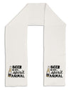 Beer Is My Spirit Animal Adult Fleece 64&#x22; Scarf-TooLoud-White-One-Size-Adult-Davson Sales