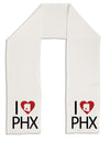 I Heart Phoenix Adult Fleece 64&#x22; Scarf-TooLoud-White-One-Size-Adult-Davson Sales