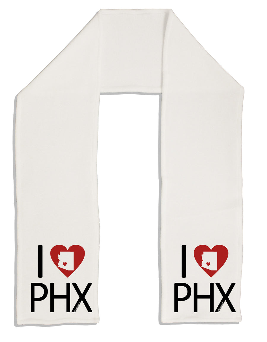 I Heart Phoenix Adult Fleece 64&#x22; Scarf-TooLoud-White-One-Size-Adult-Davson Sales