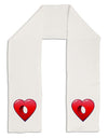 Hole Heartedly Broken Heart Adult Fleece 64&#x22; Scarf by-TooLoud-White-One-Size-Adult-Davson Sales