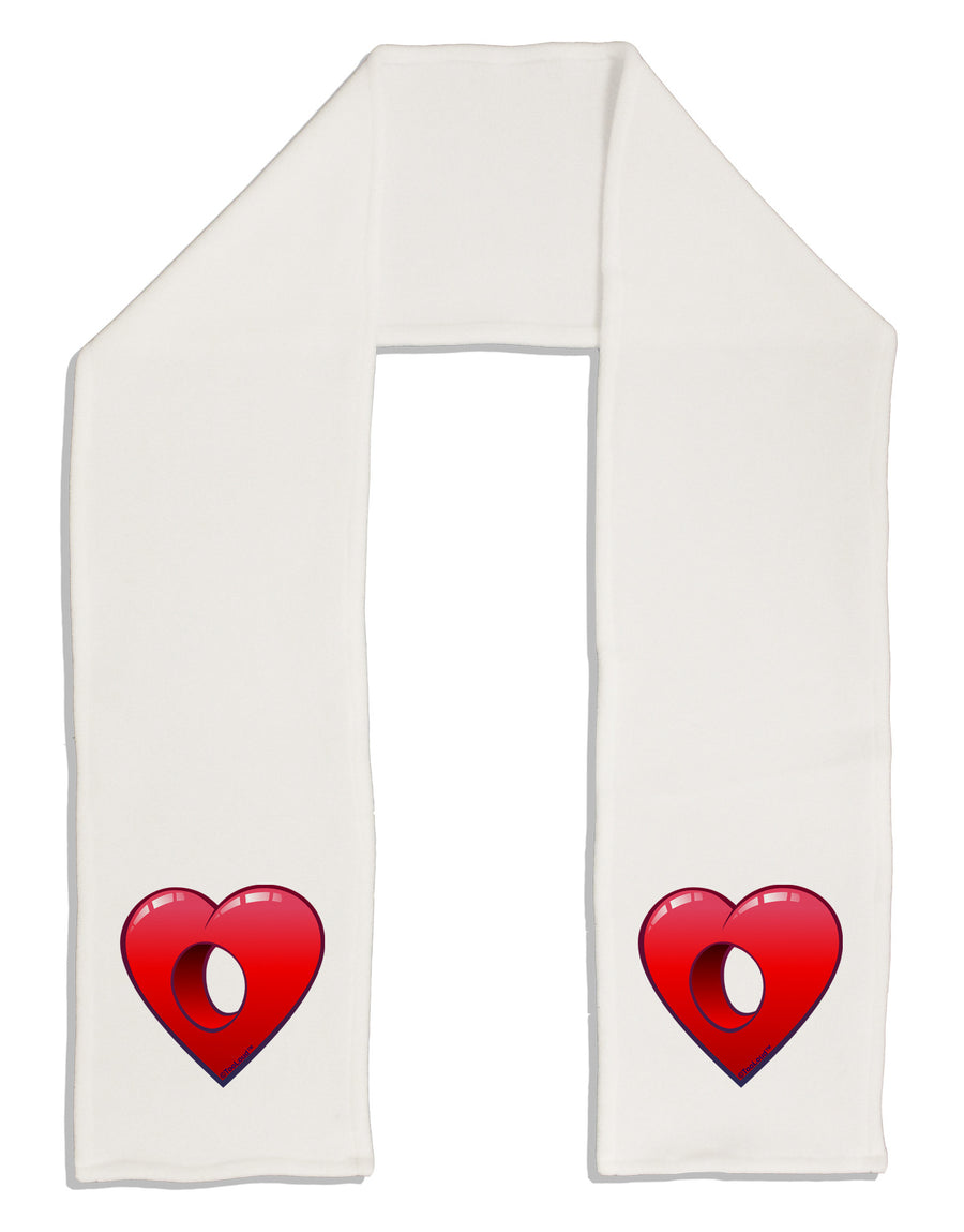 Hole Heartedly Broken Heart Adult Fleece 64&#x22; Scarf by-TooLoud-White-One-Size-Adult-Davson Sales