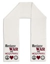 Declare War on Negativity Adult Fleece 64&#x22; Scarf by-TooLoud-White-One-Size-Adult-Davson Sales