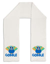 Cute Gobble Turkey Blue Adult Fleece 64&#x22; Scarf-TooLoud-White-One-Size-Adult-Davson Sales