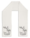 Personalized Mr and Mrs -Name- Established -Date- Design Adult Fleece 64&#x22; Scarf-TooLoud-White-One-Size-Adult-Davson Sales