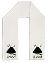 iPood Adult Fleece 64&#x22; Scarf-TooLoud-White-One-Size-Adult-Davson Sales