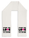 Stand For Love Pink Heart Adult Fleece 64&#x22; Scarf-TooLoud-White-One-Size-Adult-Davson Sales