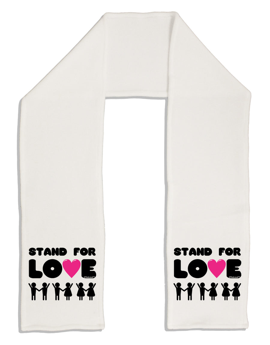 Stand For Love Pink Heart Adult Fleece 64&#x22; Scarf-TooLoud-White-One-Size-Adult-Davson Sales