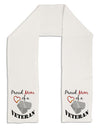 Mom of Veteran Adult Fleece 64&#x22; Scarf-TooLoud-White-One-Size-Adult-Davson Sales