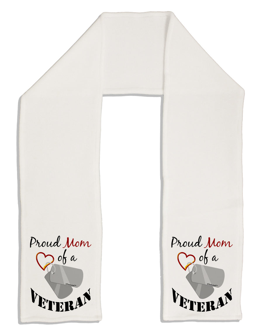 Mom of Veteran Adult Fleece 64&#x22; Scarf-TooLoud-White-One-Size-Adult-Davson Sales