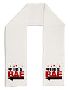 He's BAE - Left Arrow Adult Fleece 64&#x22; Scarf-TooLoud-White-One-Size-Adult-Davson Sales