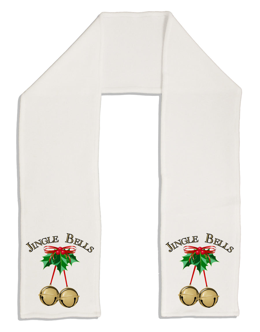 Jingle Bells Adult Fleece 64&#x22; Scarf by-TooLoud-White-One-Size-Adult-Davson Sales