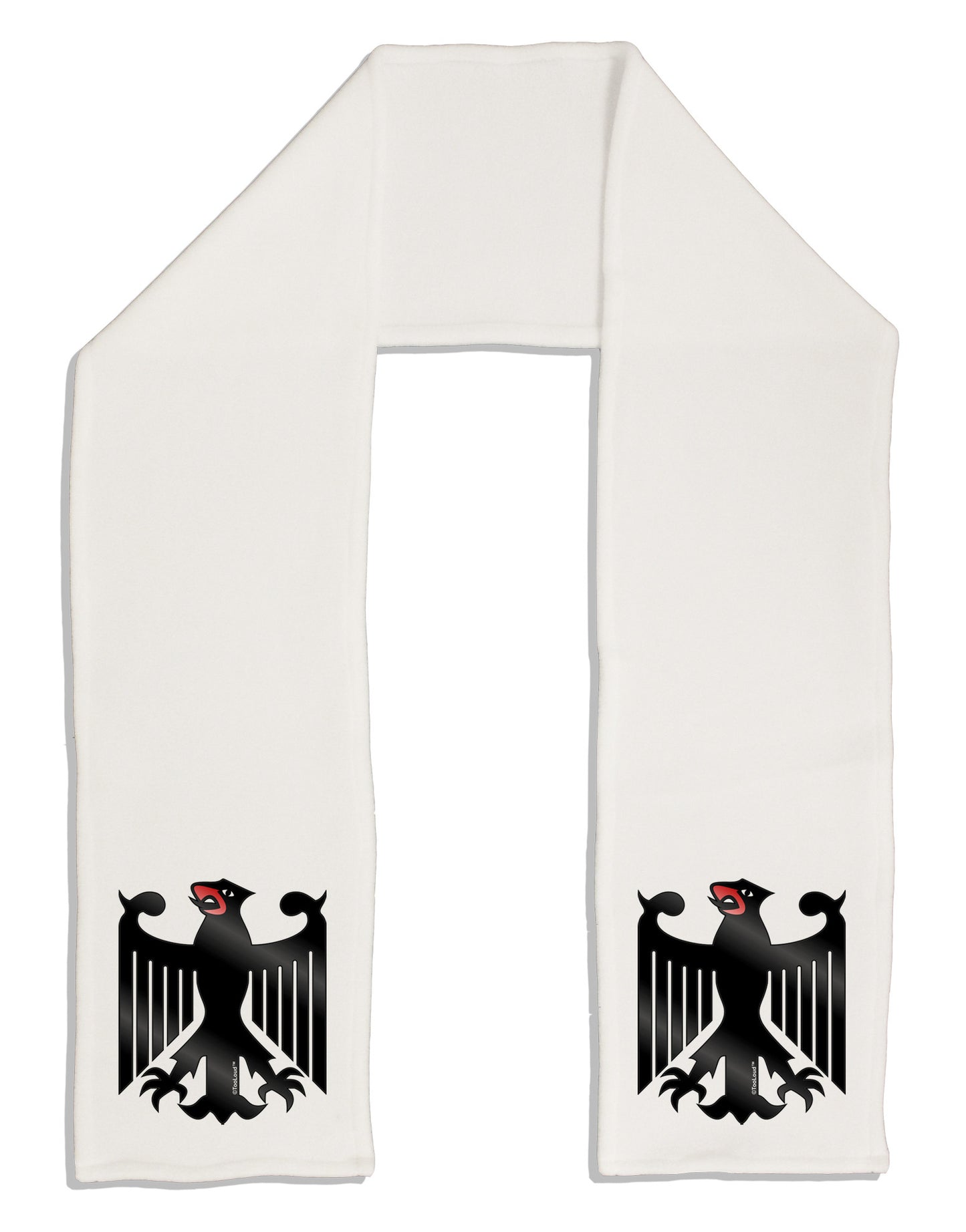 Bundeswehr Logo Adult Fleece 64&#x22; Scarf-TooLoud-White-One-Size-Adult-Davson Sales