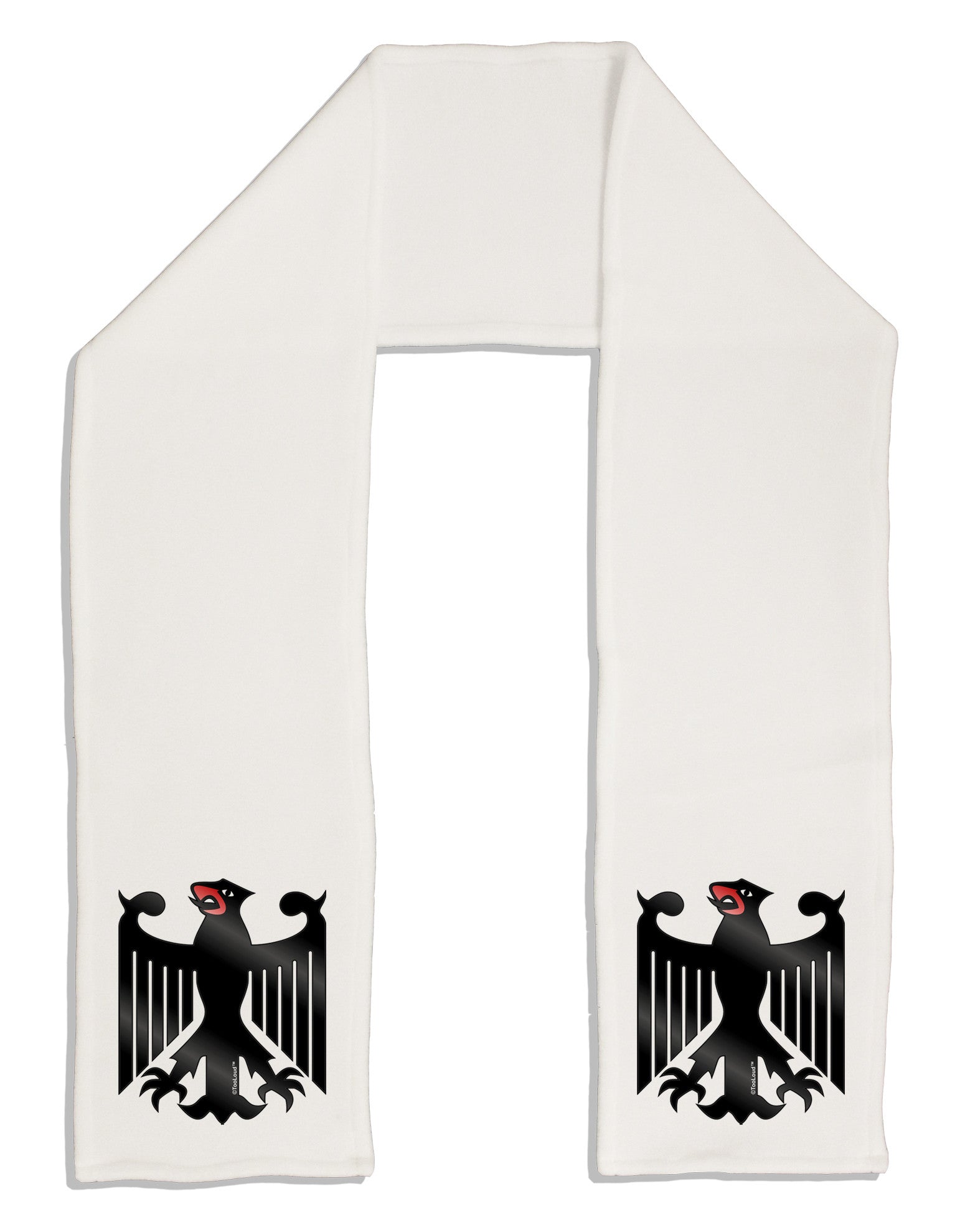 Bundeswehr Logo Adult Fleece 64&#x22; Scarf-TooLoud-White-One-Size-Adult-Davson Sales
