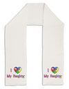 I Heart My Daughter - Autism Awareness Adult Fleece 64&#x22; Scarf by TooLoud-TooLoud-White-One-Size-Adult-Davson Sales