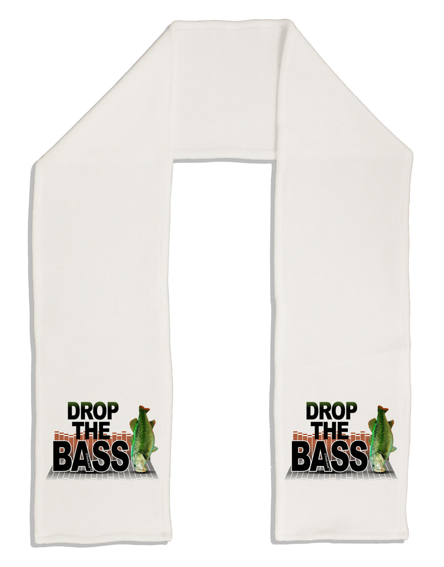 Drop The Bass Fish Adult Fleece 64&#x22; Scarf-TooLoud-White-One-Size-Adult-Davson Sales