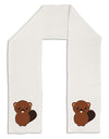 Cute Beaver Adult Fleece 64&#x22; Scarf-TooLoud-White-One-Size-Adult-Davson Sales