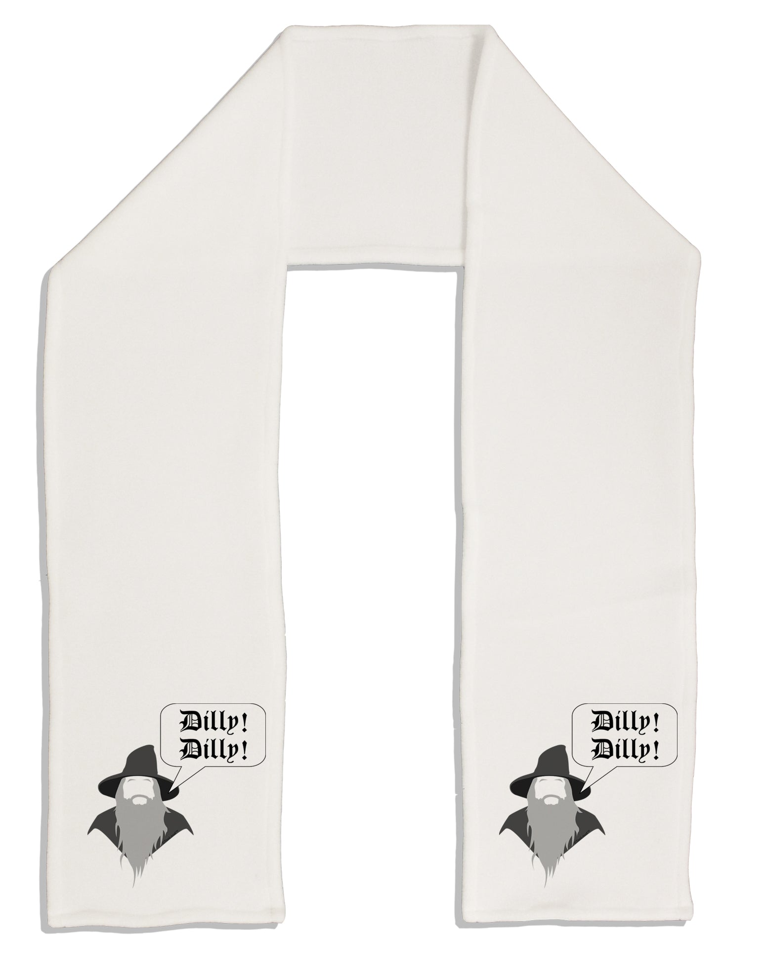 Wizard Dilly Dilly Adult Fleece 64&#x22; Scarf by TooLoud-TooLoud-White-One-Size-Adult-Davson Sales