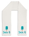 Suck It Popsicle Adult Fleece 64&#x22; Scarf-TooLoud-White-One-Size-Adult-Davson Sales