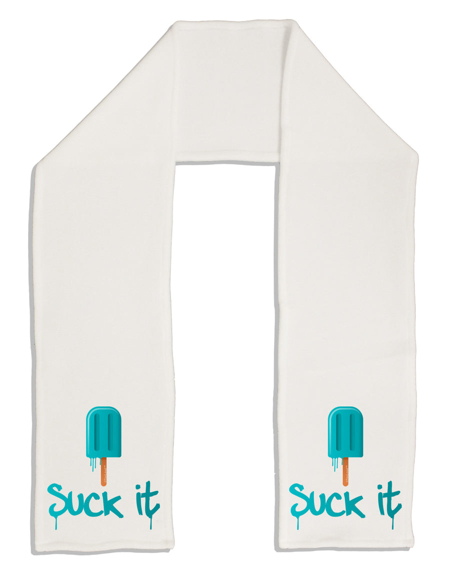 Suck It Popsicle Adult Fleece 64&#x22; Scarf-TooLoud-White-One-Size-Adult-Davson Sales