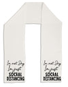 I'm not Shy I'm Just Social Distancing Adult Fleece 64 Inch Scarf-Scarves-TooLoud-White-One-Size-Adult-Davson Sales