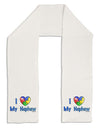 I Heart My Nephew - Autism Awareness Adult Fleece 64&#x22; Scarf by TooLoud-TooLoud-White-One-Size-Adult-Davson Sales