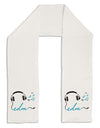 EDM Cord Blue Adult Fleece 64&#x22; Scarf-TooLoud-White-One-Size-Adult-Davson Sales