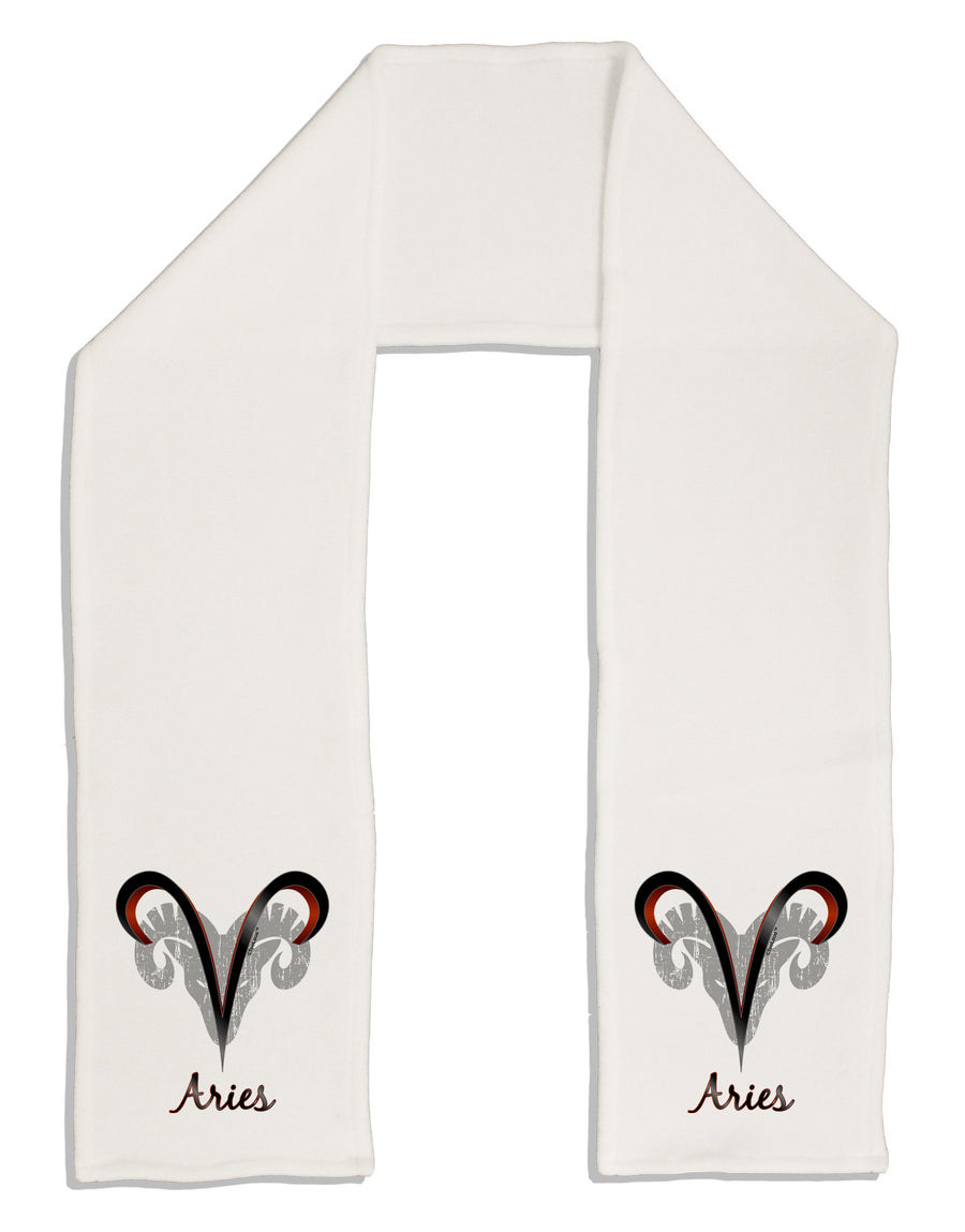 Aries Symbol Adult Fleece 64" Scarf-TooLoud-White-One-Size-Adult-Davson Sales