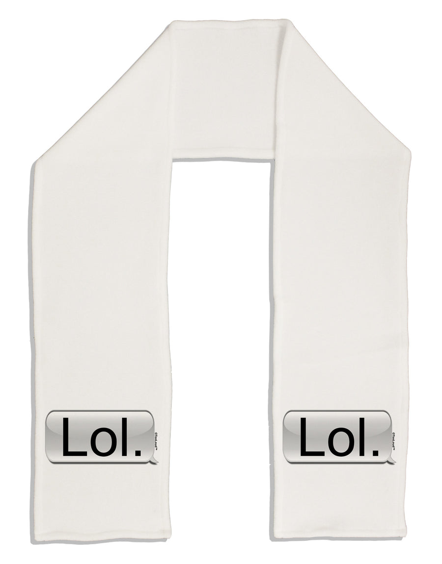 Lol Text Bubble Adult Fleece 64&#x22; Scarf-TooLoud-White-One-Size-Adult-Davson Sales