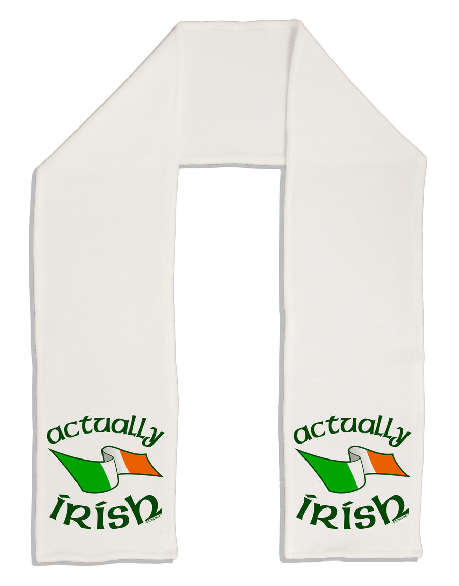 Actually Irish Adult Fleece 64&#x22; Scarf-TooLoud-White-One-Size-Adult-Davson Sales