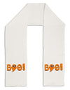 Cute Boo Text Orange Adult Fleece 64&#x22; Scarf-TooLoud-White-One-Size-Adult-Davson Sales